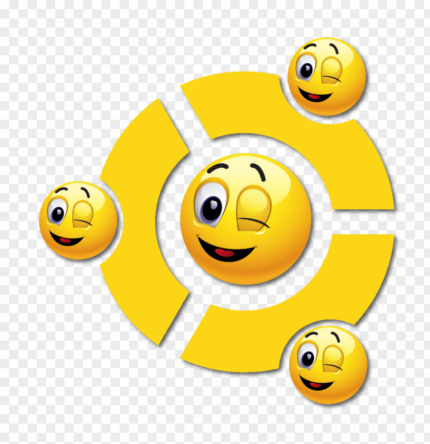 Yellow Sky Smiley Desktop Wallpaper Wink Animation PNG