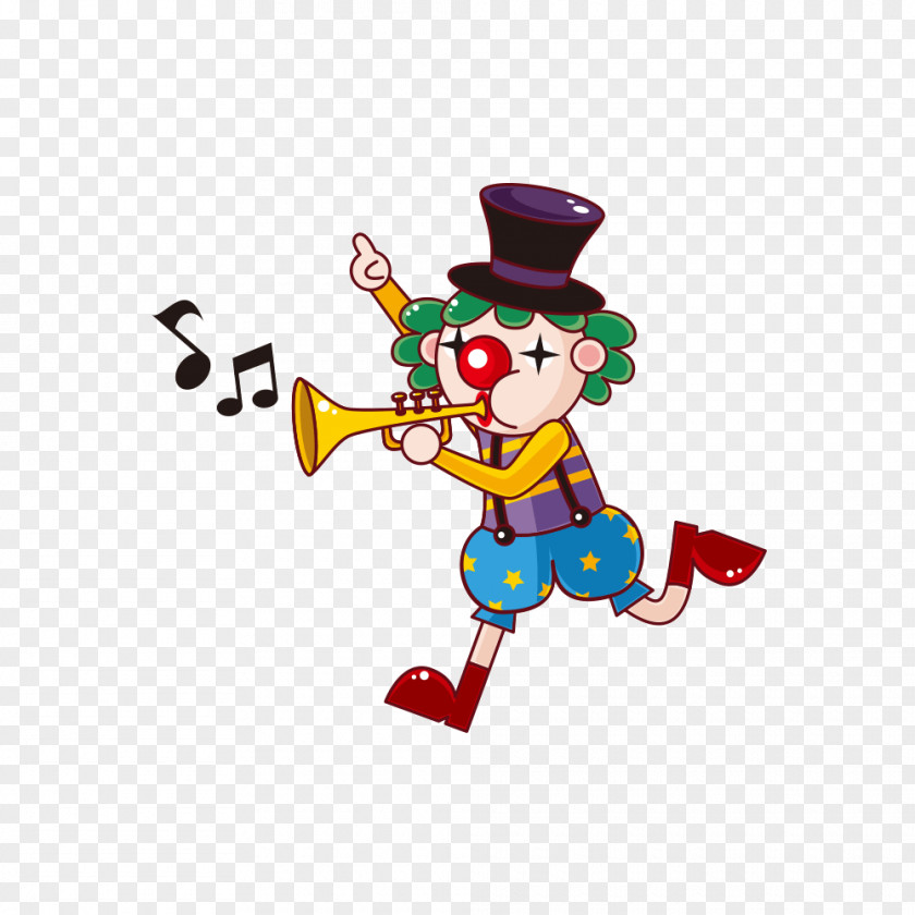 Clown Trumpet Joker Circus Juggling PNG