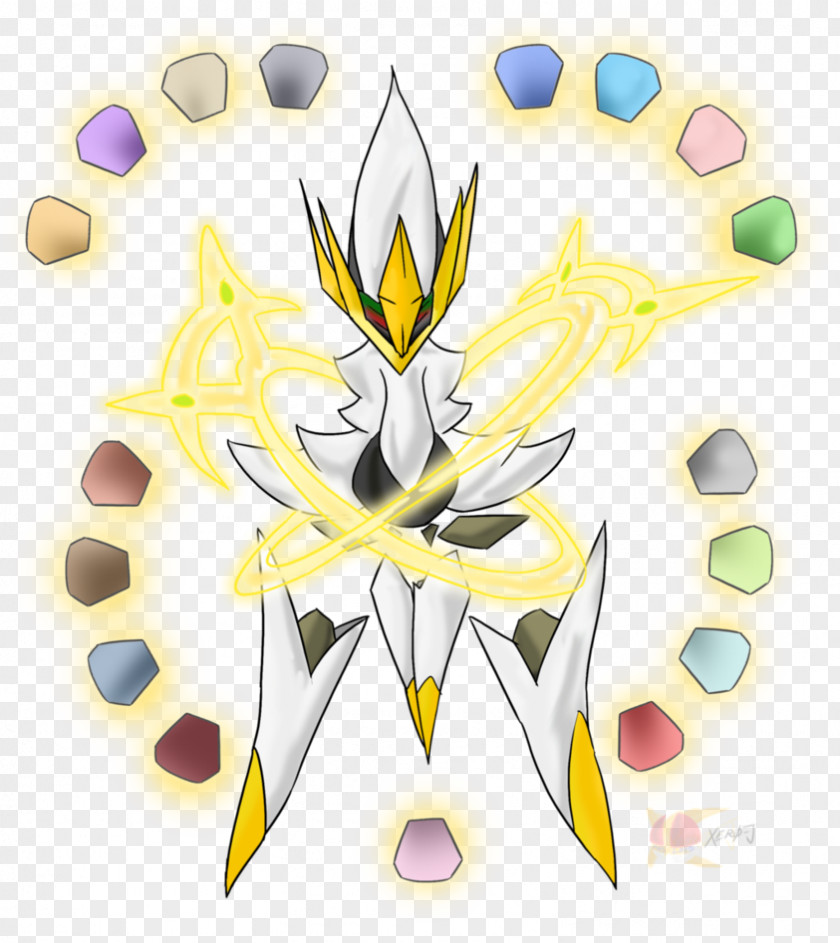 Arceus Pokémon Clip Art Illustration Design Yellow PNG