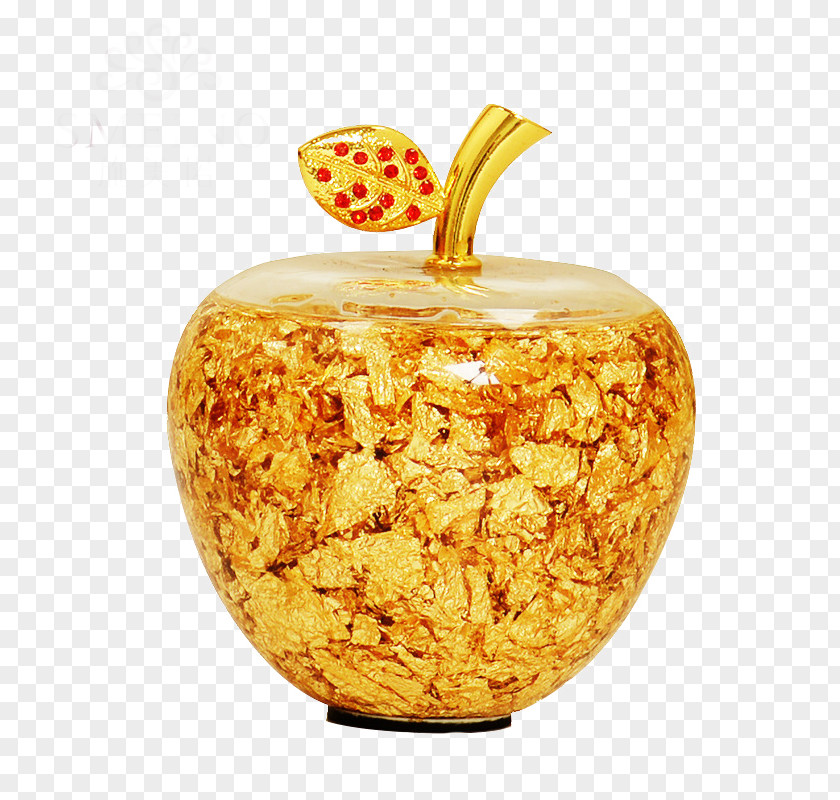 Gold Ornaments Golden Apple Christmas Eve Gift PNG