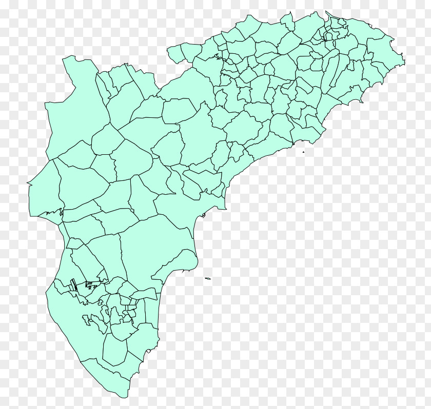 Alicante Spain Map Municipality Commune Costa Blanca Cartographer PNG