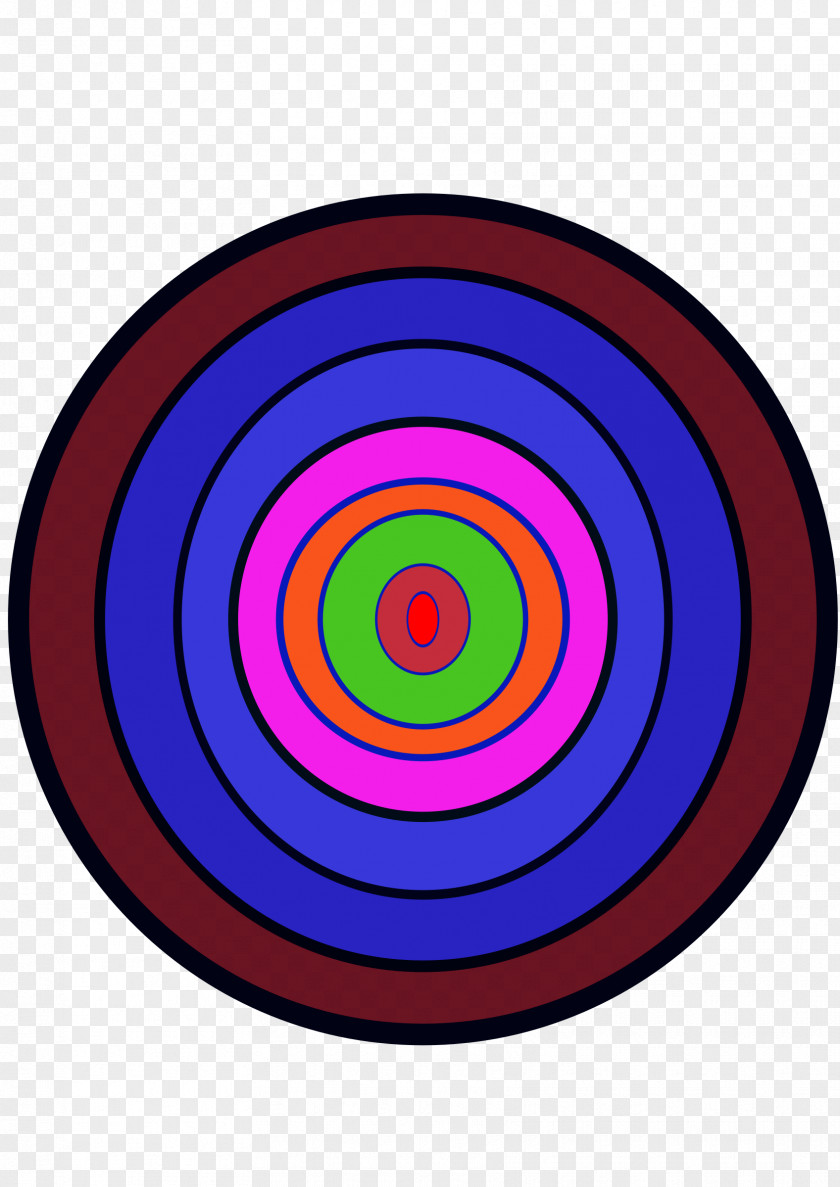 Archery Bullseye Target Clip Art PNG