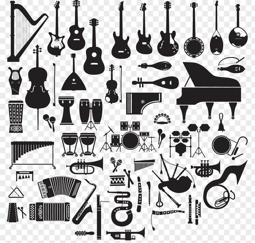 Black Silhouette Musical Instrument Saxophone Royalty-free PNG