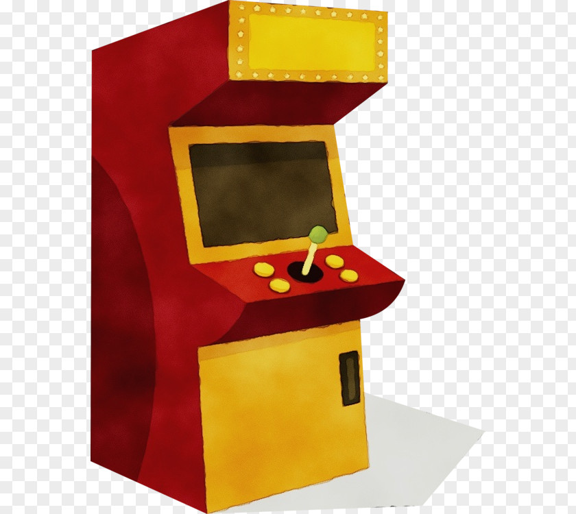 Recreation Video Game Arcade Cabinet Yellow Technology Games PNG