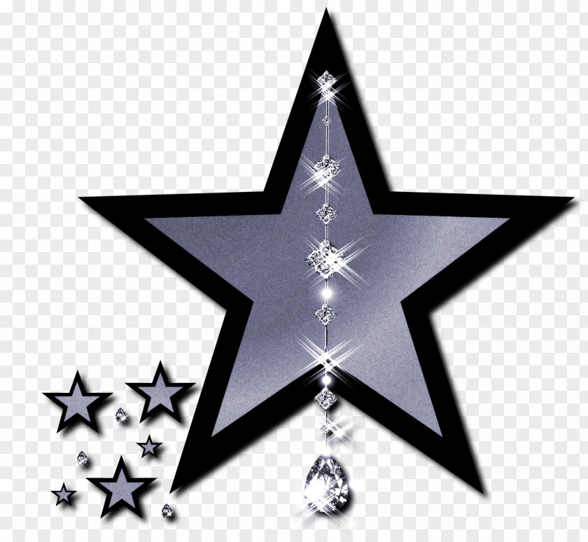 Silver Star Cliparts Glitter Cluster Sticker Clip Art PNG