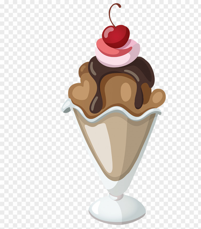 Chocolate Ice Cream Cones Sundae Milkshake PNG