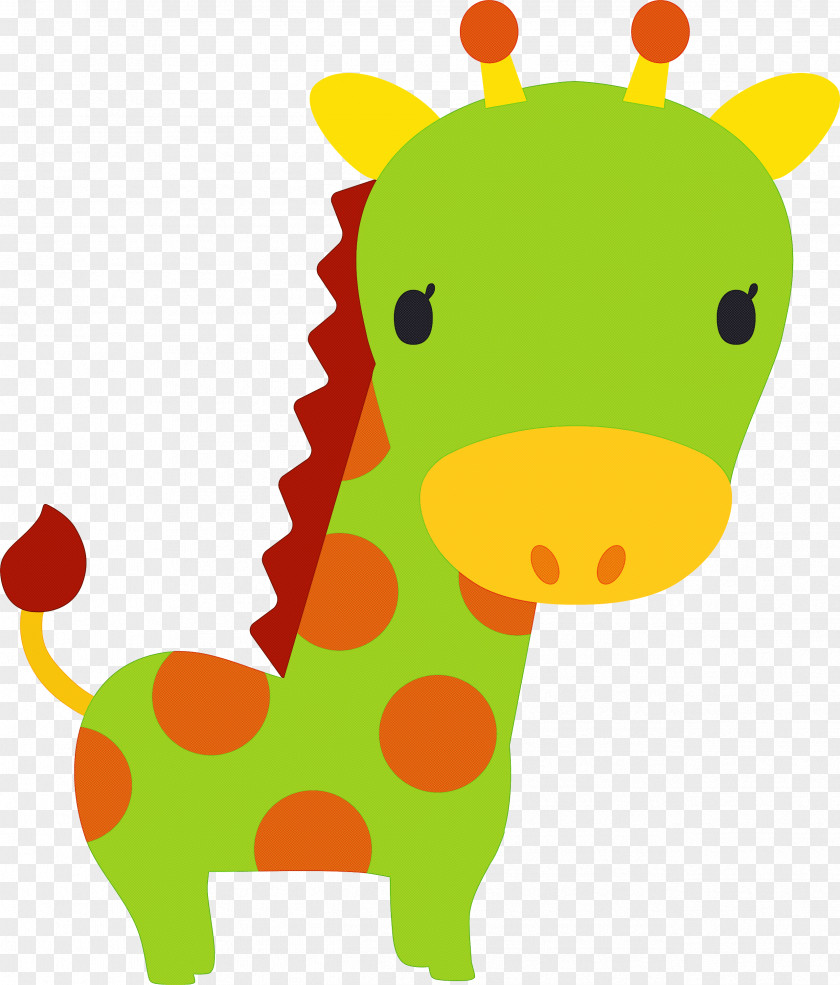 Giraffe Cartoon Giraffidae Animal Figure Sticker PNG