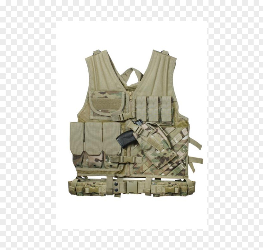 Military MultiCam Gilets Waistcoat MOLLE PNG