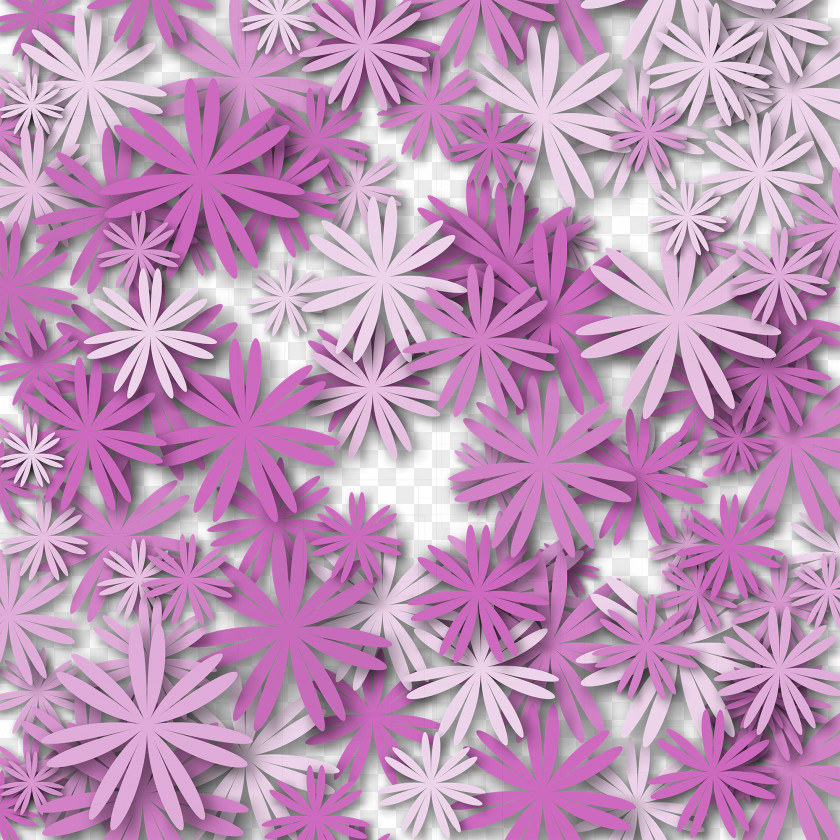 Purple Floral Pattern Design Vector Flower PNG