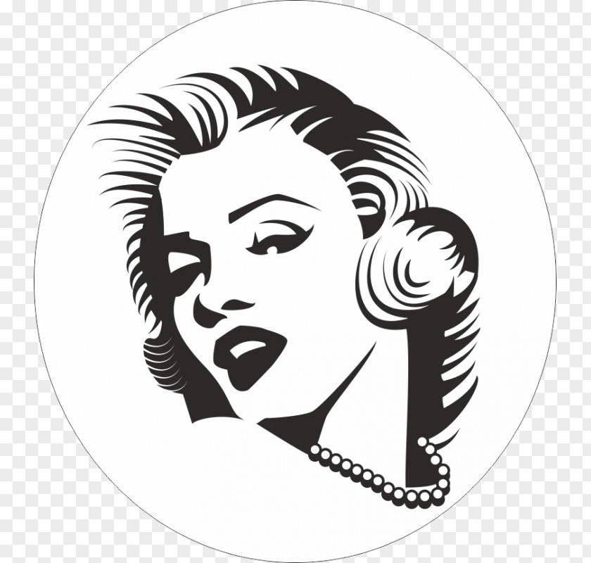 Marilyn Monroe Sticker Wall Decal Stencil Drawing PNG