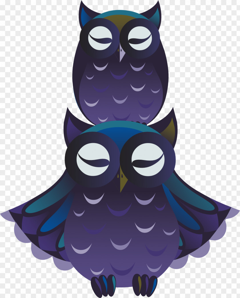 Owl T-shirt Purple PNG