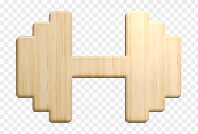 Wood Weight Icon Dumbbells Gym Sport PNG