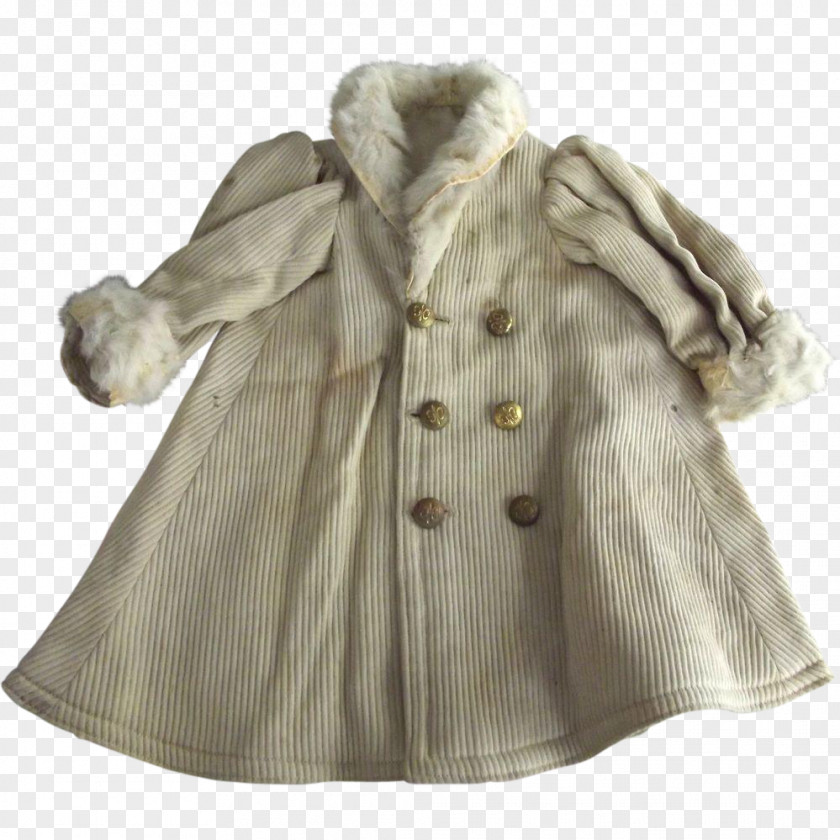 Fur Collar Coat Clothing Beige PNG
