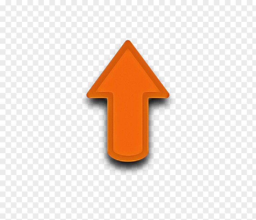 Signage Triangle Orange PNG