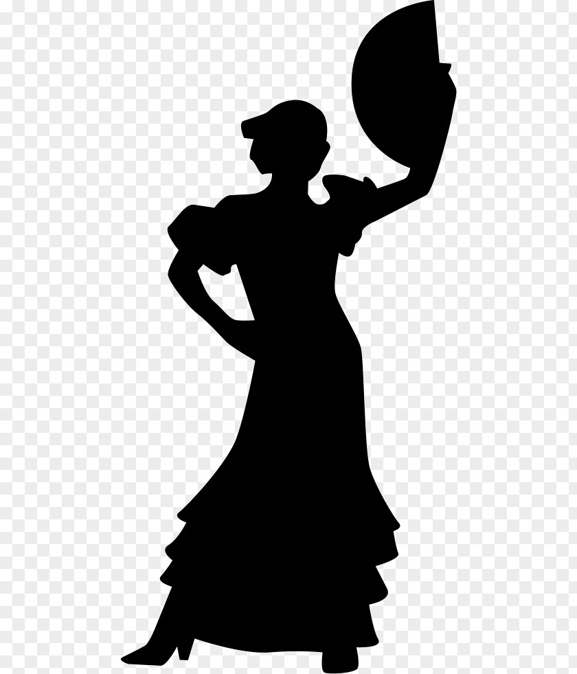 Silhouette Flamenco Dance PNG