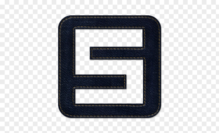 Square Social Media Logo Denim Jeans PNG