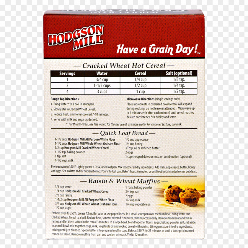 Wheat Bran Breakfast Cereal Quaker Oat Whole Grain PNG