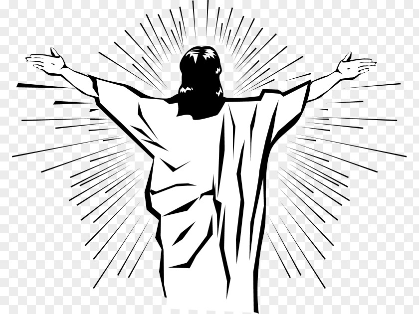 Black And White Pictures Of Jesus Resurrection Easter Clip Art PNG
