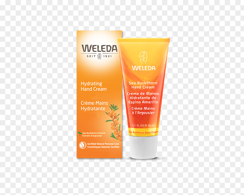 Natural Flyer Stock Image Weleda Sea Buckthorn Hand Cream Lotion Sunscreen Seaberry PNG