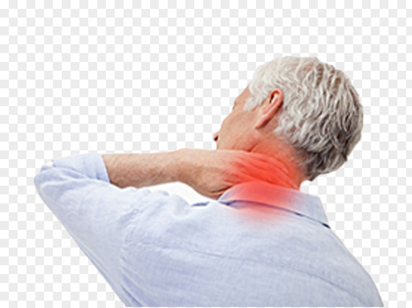 Old Man's Neck Pain Nuchal Rigidity Shoulder Back Management PNG