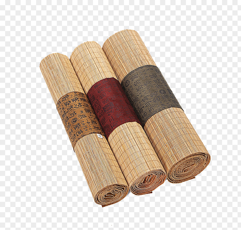 Three Volumes Bamboo Mat PNG