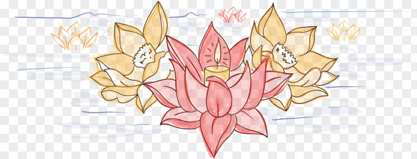 Vector Lotus Floral Design Euclidean Nelumbo Nucifera Flower PNG