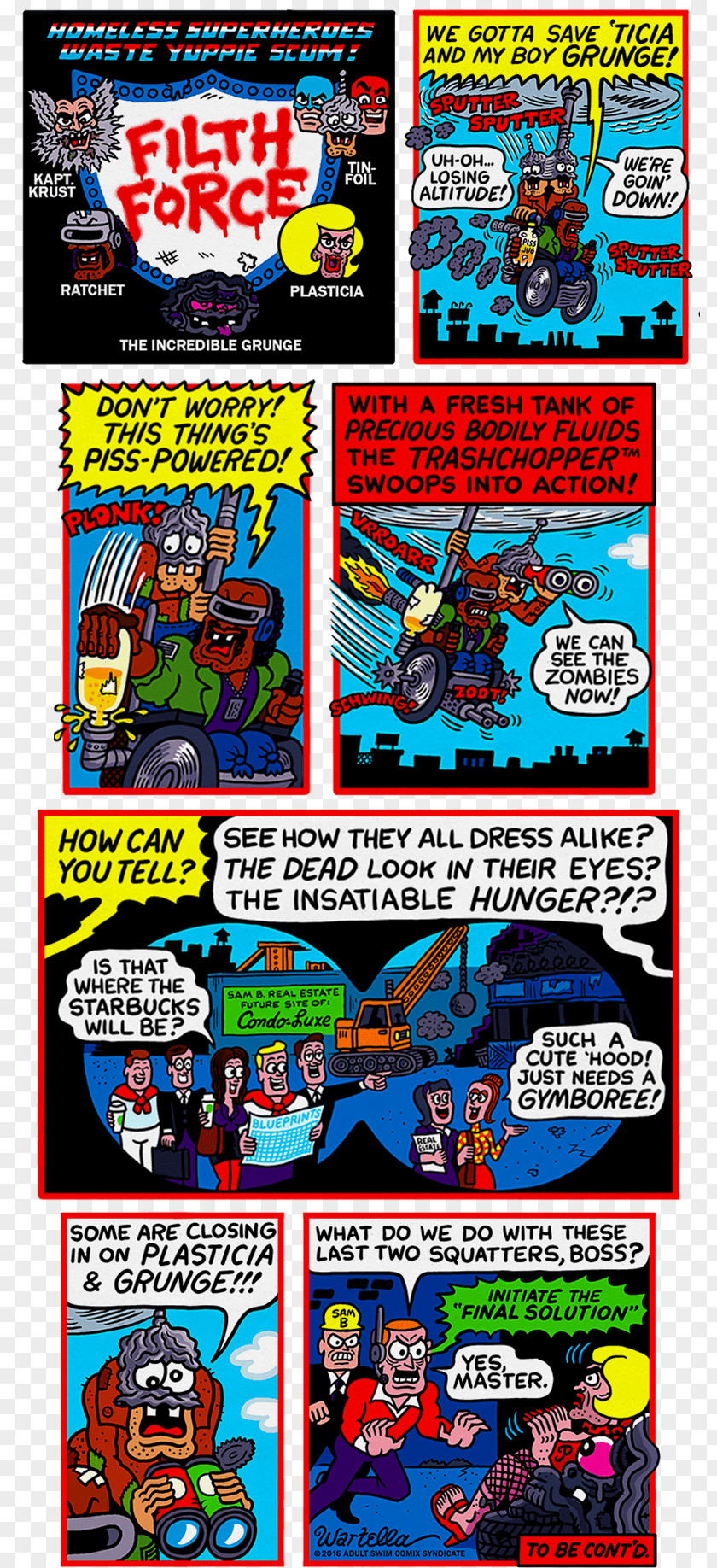 Adult Swim Comics Nine Mile Superhero Cartoon Pizza PNG