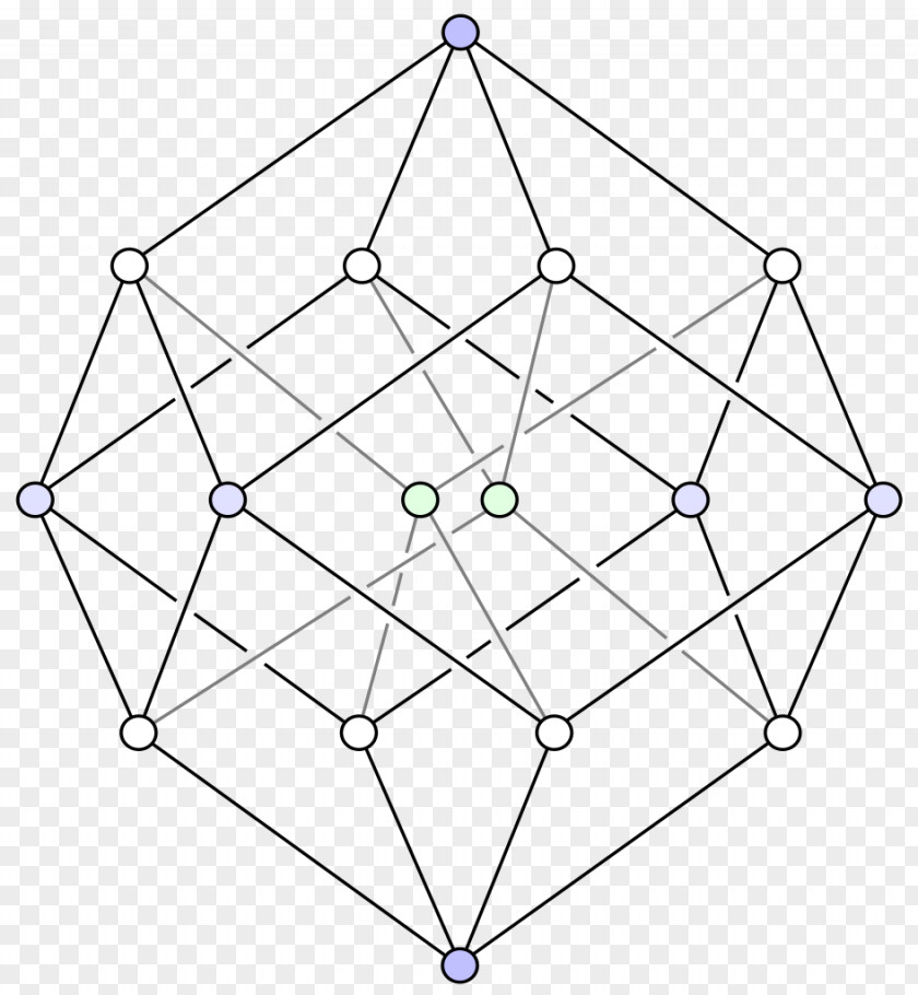 Cube Tesseract Hypercube Geometry Rhombic Dodecahedron 4-polytope PNG
