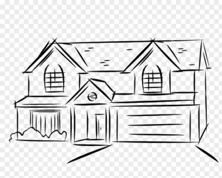 House Drawing Sketch Image Plan PNG