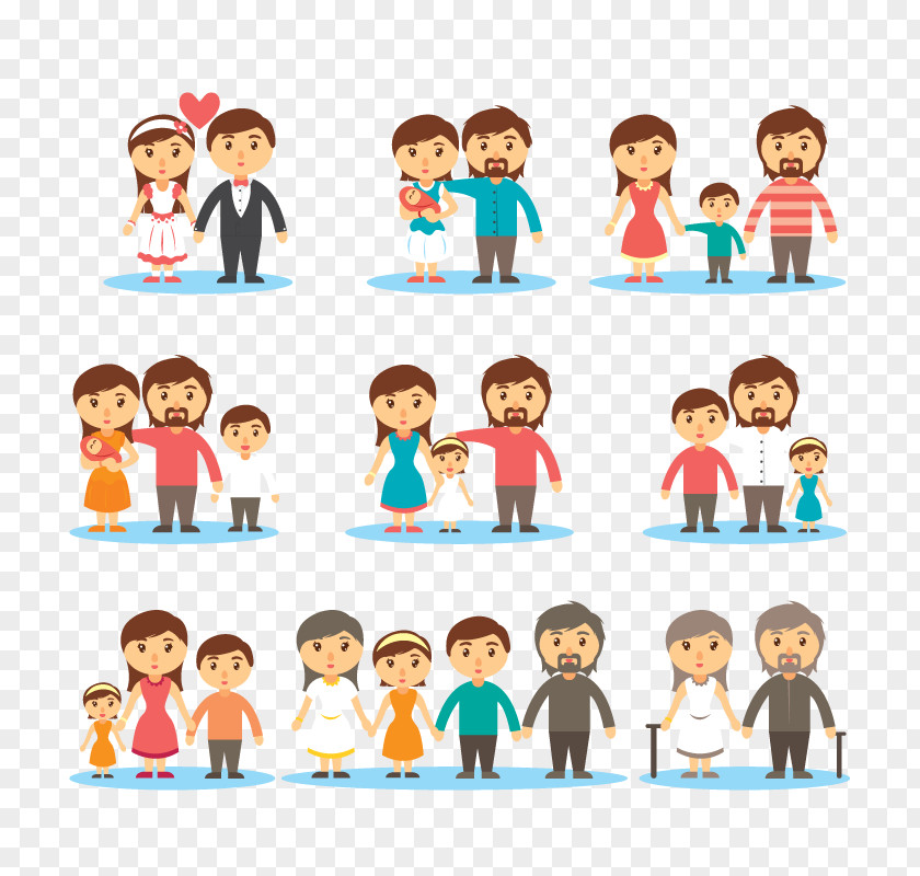 Vector Family Grandparent Emoji Paper Icon PNG