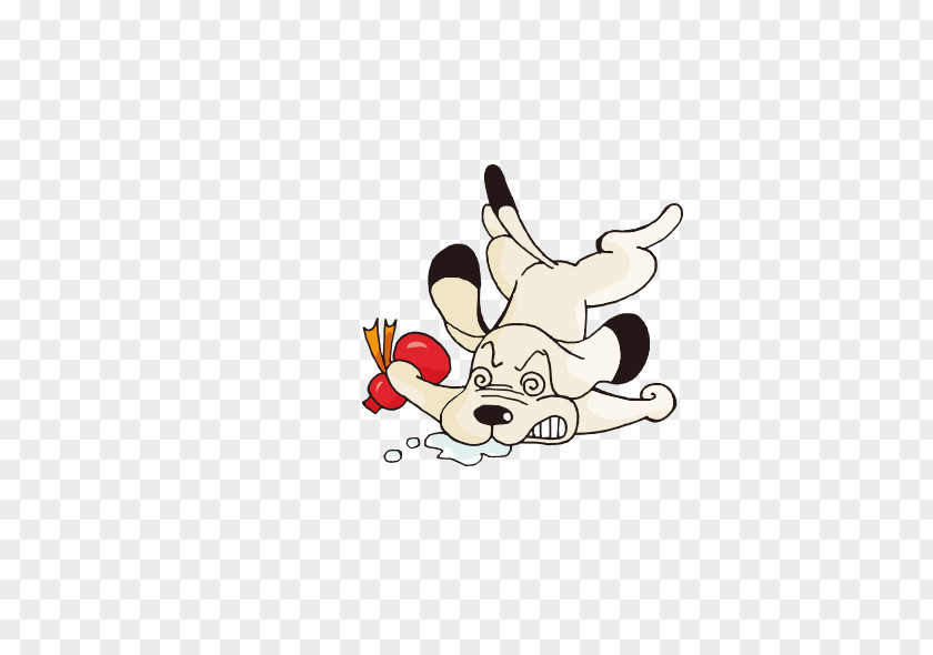 Wrestling Puppy Cartoon Dog Illustration PNG