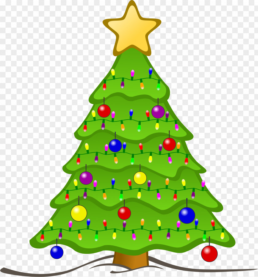 Animated Christmas Cliparts Tree Lights Clip Art PNG