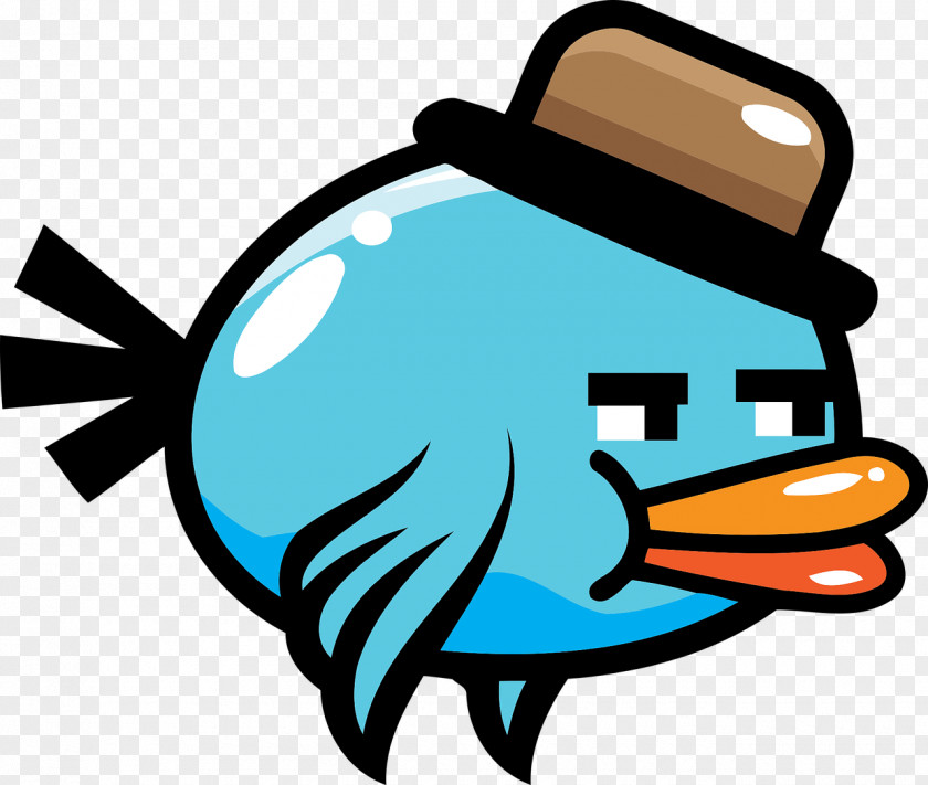 Bird Blue Flappy Sprite PNG