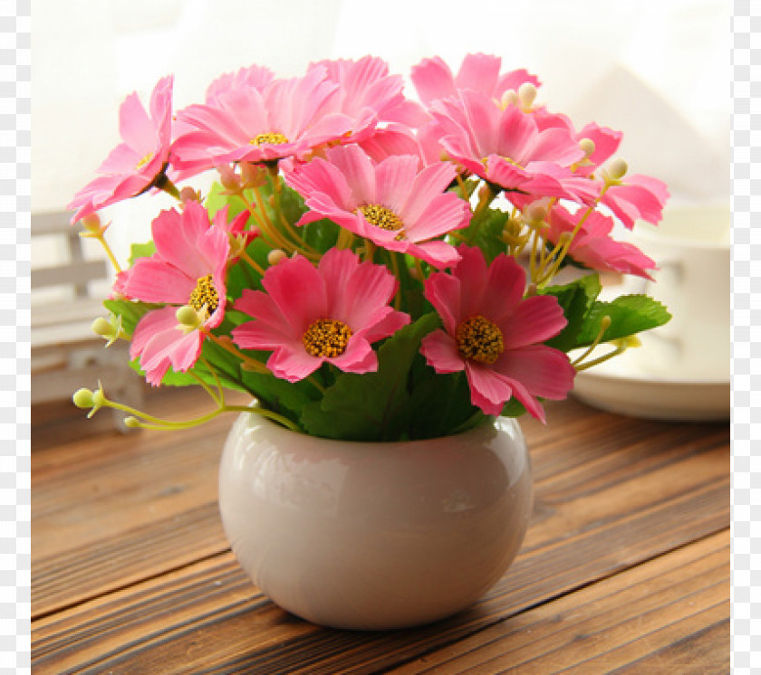 Flower Vase Decoration Simulation Floral Design Artificial Flowerpot PNG