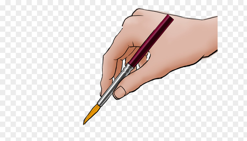 Mano Con Pincel Paintbrush Animaatio PNG