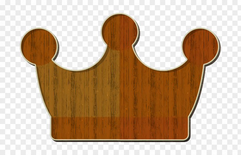 Wood Brown Crown Icon Fairytale PNG
