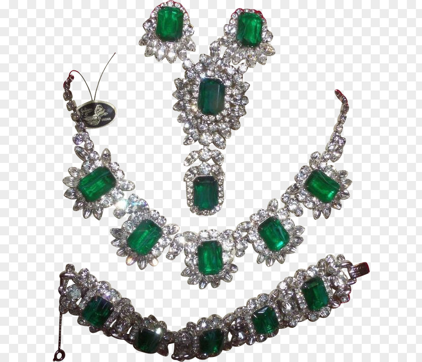 Emerald Parure NOLA Pearl Girls Ruby Lane PNG