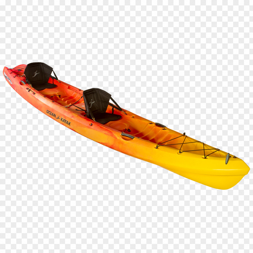 Hand Painted Kayak Sea Paddle Fishing Sit-on-Top PNG