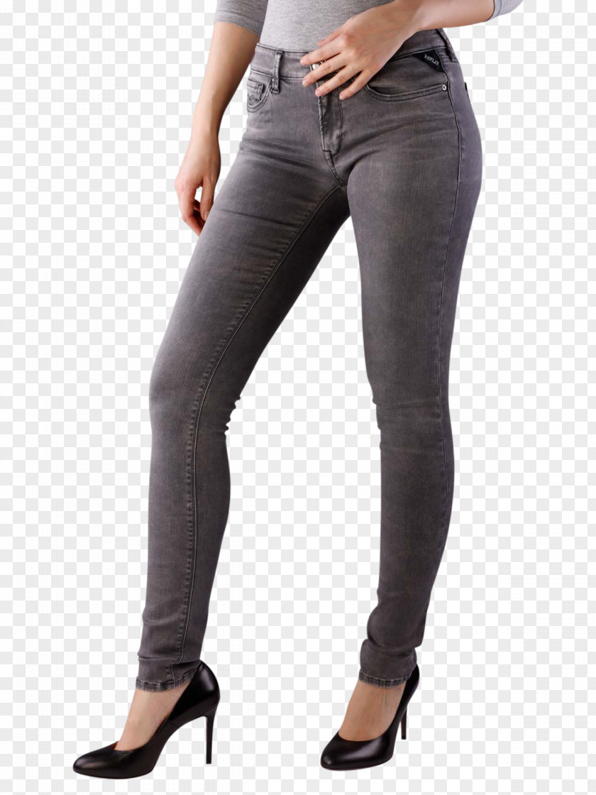 Gray Jeans Denim Slim-fit Pants Replay Leggings PNG