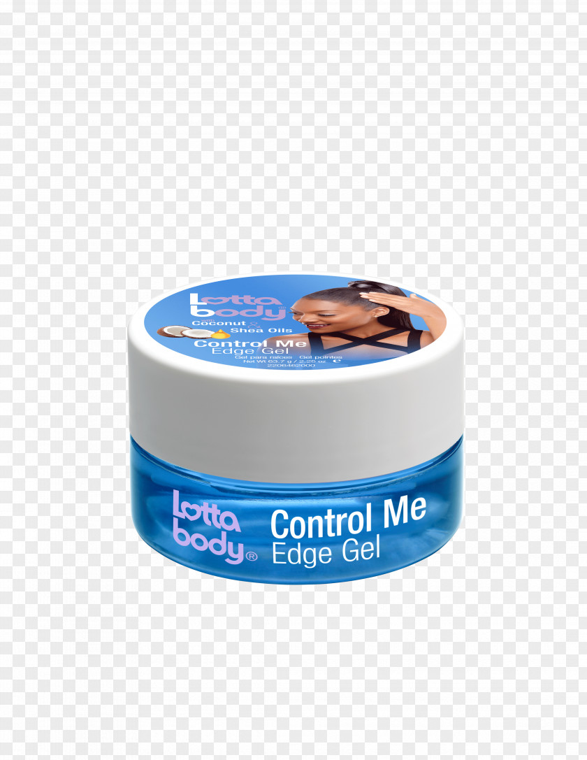 Shea Lottabody Control Me Edge Gel Hair Styling Products Oil Moisturize Curl & Style Milk Butter PNG
