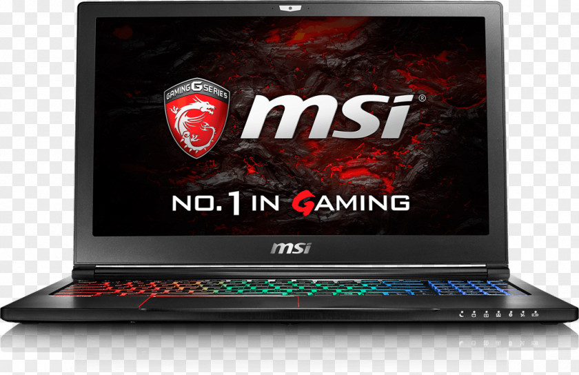 Gaming GS63VR 7RF(Stealth Pro 4K)-250ES 2,8 GHz I7-7700HQ 15,6 3840 X 2160Pixel NeroLaptop Laptop Mac Book MSI GS63 Stealth PNG