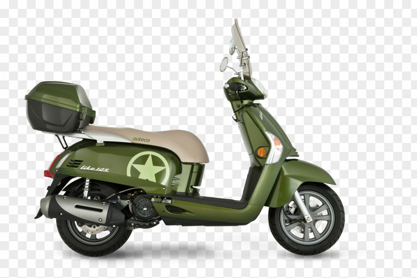 Scooter Car Vespa Motorcycle Kymco PNG