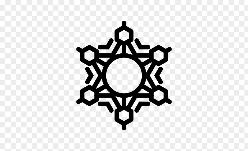 Snowflake Hexagon Shape Circle PNG