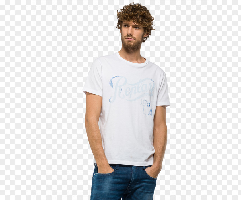 T-shirt Replay Sleeve Crew Neck Clothing PNG