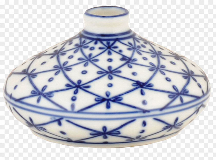 Vase Blue And White Pottery Ceramic Cobalt PNG