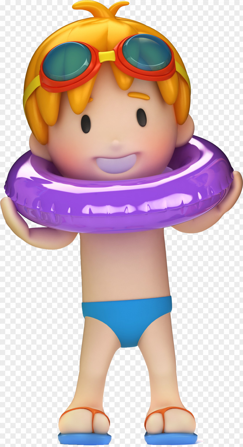 3d Baby Swimming Pool Cartoon Child PNG