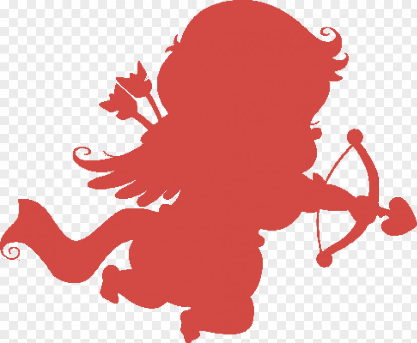 Cupid Silhouette PNG