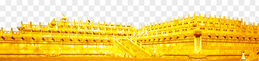 Golden Fence Yellow Green Castle Gold PNG