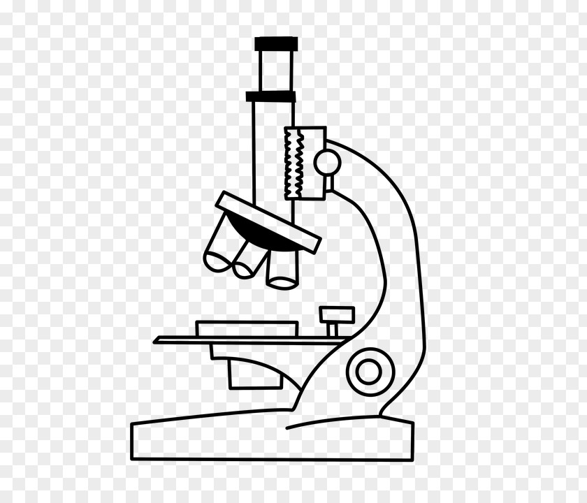 Microscope Black And White Clip Art PNG