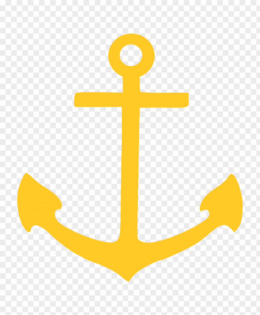 Anchor Brand Yellow Design Pattern PNG